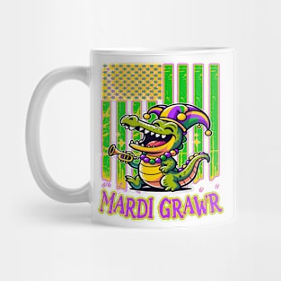 Mardi Grawr, Cajun Carnival Croc Mug